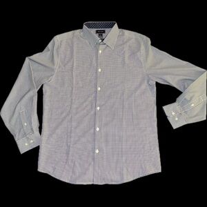 Elegant Men's Navy Checkered Shirt